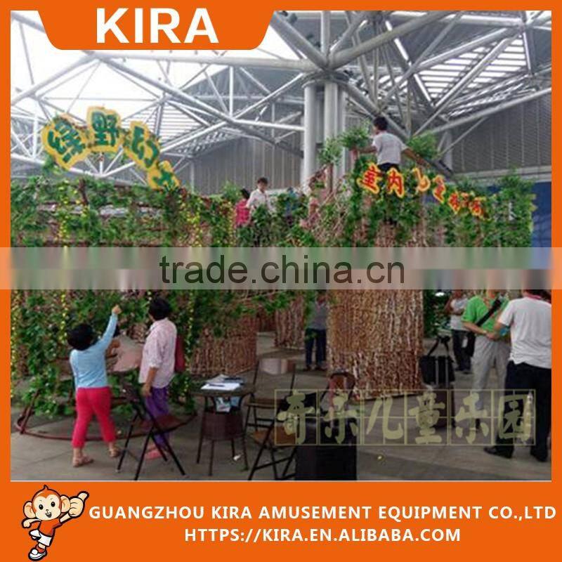 KIRA HOT SALES Theme Parks Kiddie Playground with Climbing Wall