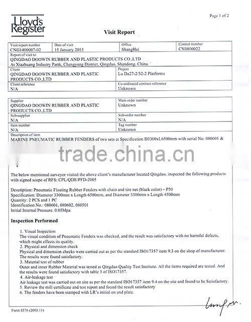 Marine Salvage Lifting Inflatable Rubber Airbag