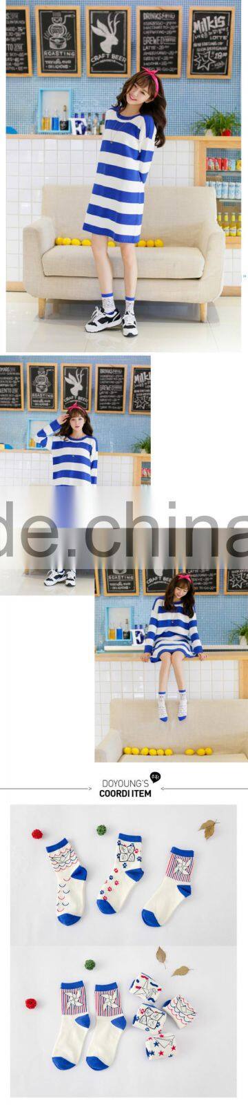 Teen girl Cotton socks character art tide original socks women pure cotton socks