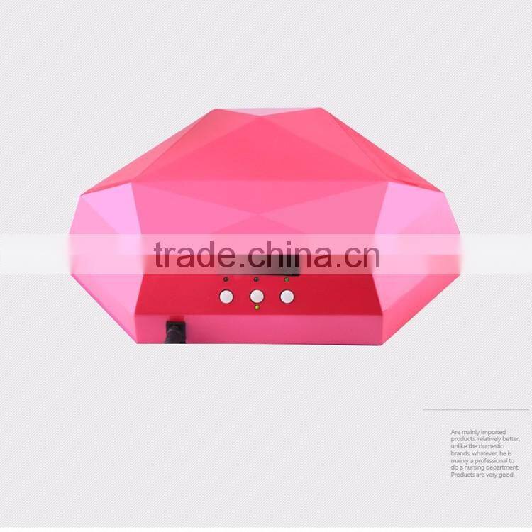 Hot sale diamond shape two hands 48w Professional china top ten selling products 48w nail uv lamp for curing nail and anti-aging