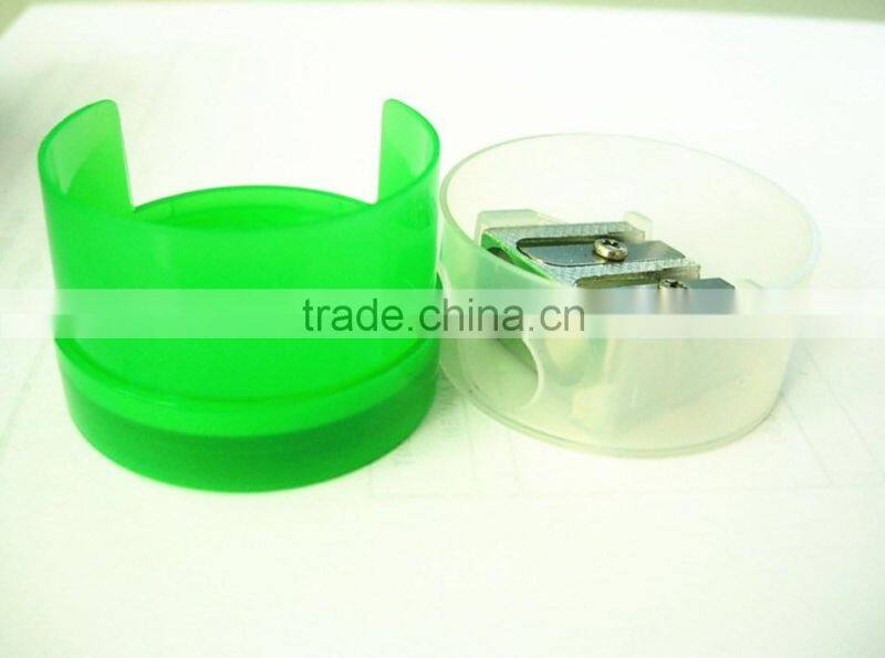 Plastic funny pencil sharpener with compass