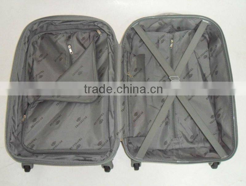2014 china alibaba cheap smilling Wholesale ABS Shell Luggage/abs trolley luggage/hard shell luggage