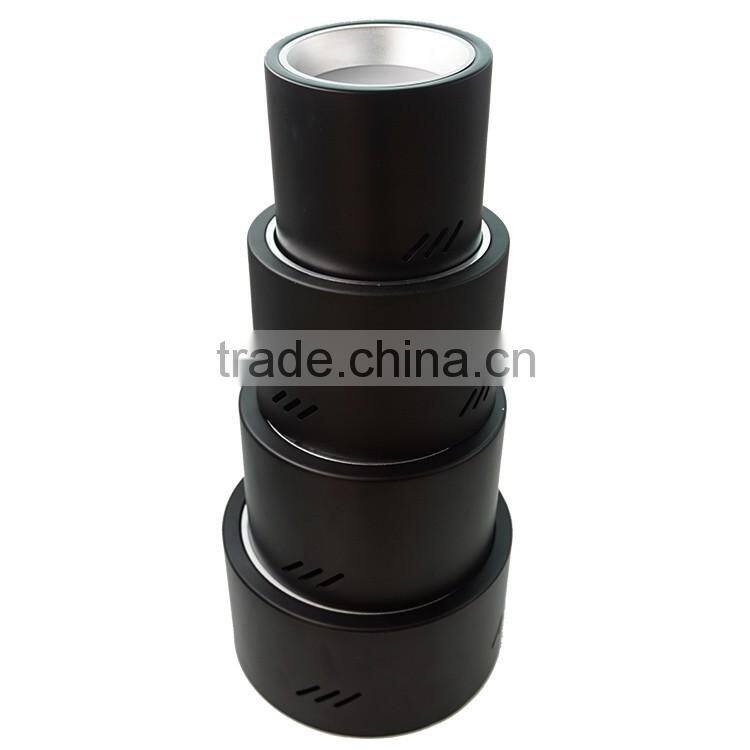 factory price dimmable round 3w 5w 7w 9w 12w 15w 18w surface mount led downlight housing