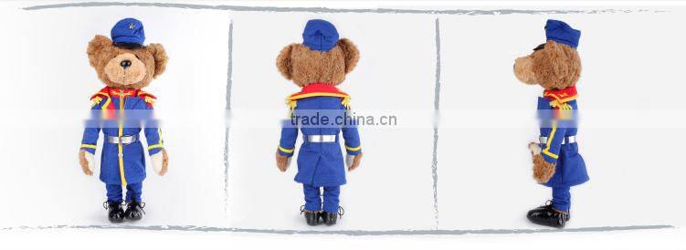 Custom Plush Toy Teddy Bear With Uniform