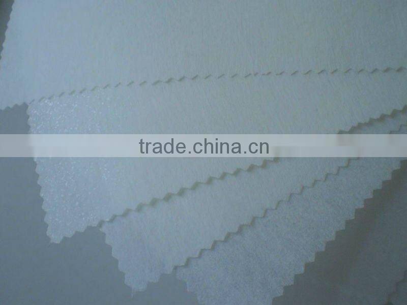 garment nonwoven interlining(Nonwoven polyester fabric,chemical bonded interlining)