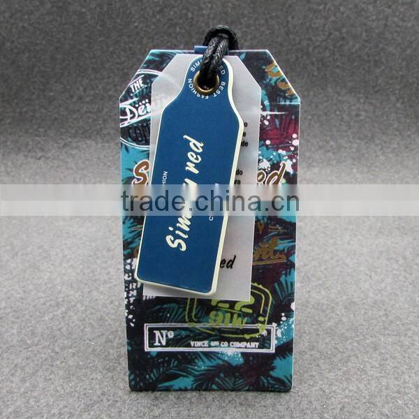 Wine Bottle Fashion denim tag Cardboard Tag