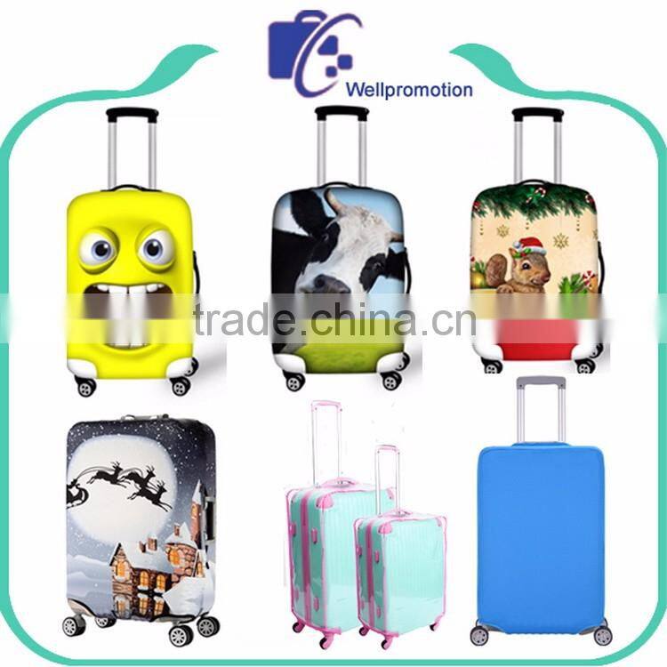 Spandex custom luggage protective cover, cover for suitcase luggage