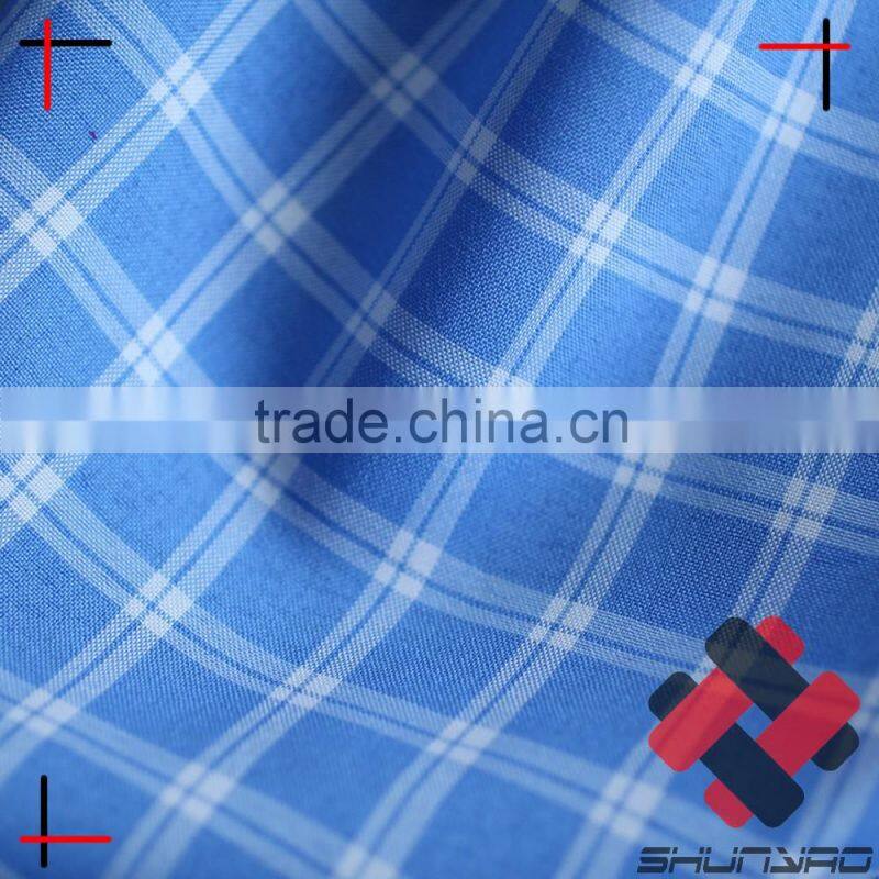 Anti UV polyester yarn dyed plaid fabric for shirt