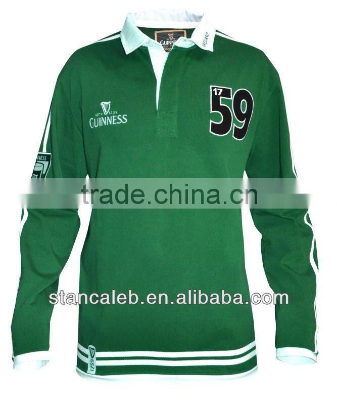 Quality Sublimated springbok Long Sleeve Rugby Jerseys