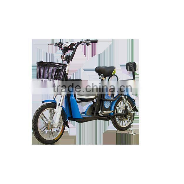 16'' 48V Alloy Lady City Electric Bike Motor with seat for children Electric Scooter