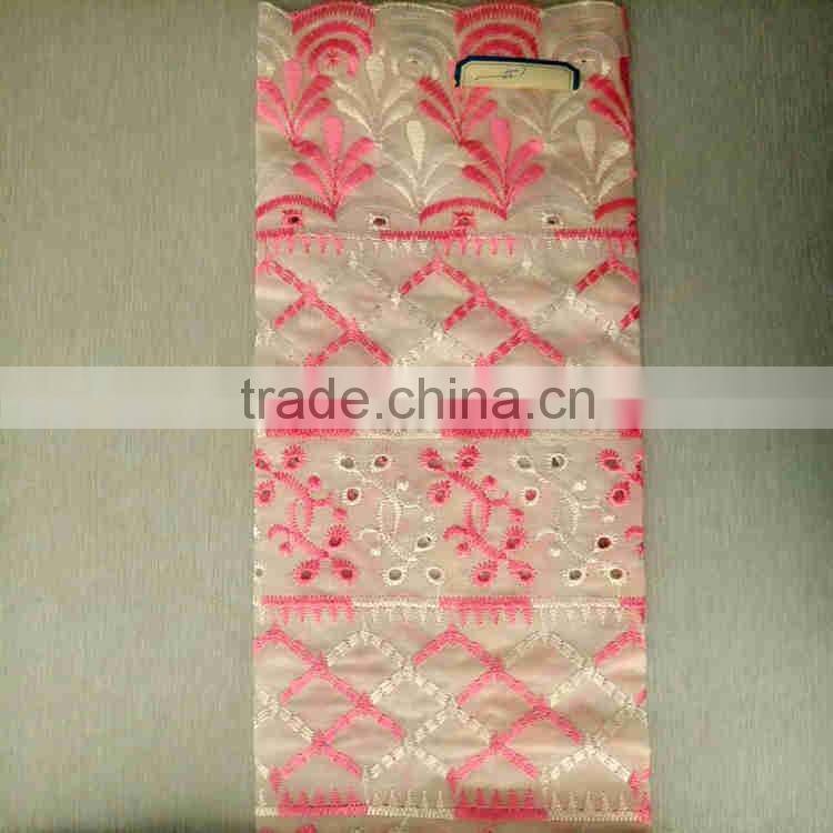 CHINA SUPPLIER T/C HEAVY ALLOVER EMBROIDERY FABRIC