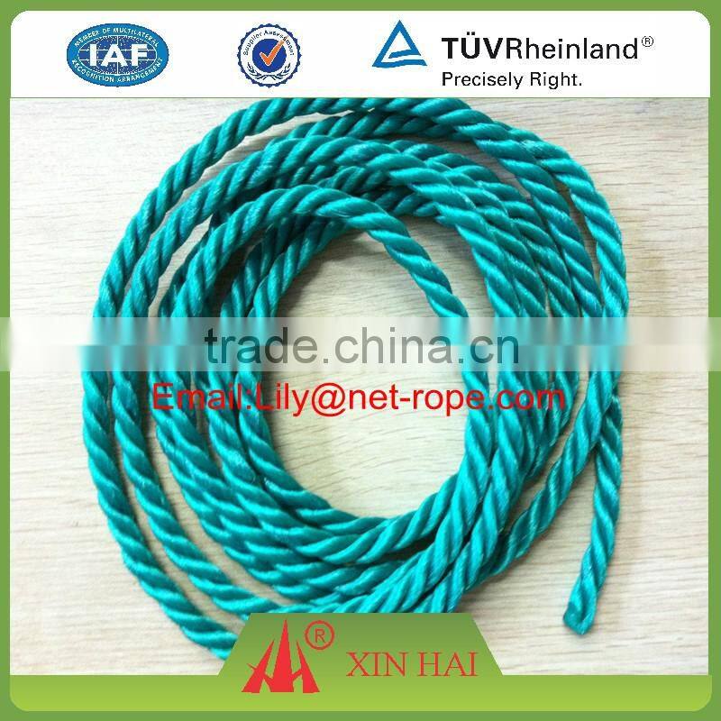 PP twist rope with low price for agriculture farming and decorative garden fencing
