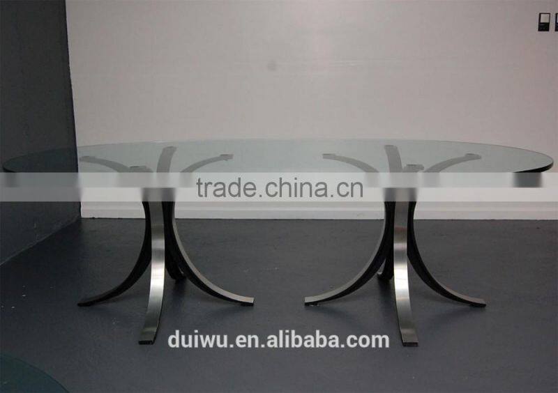 Modern dining room furniture 10 person 12 thick tempered glass dining table