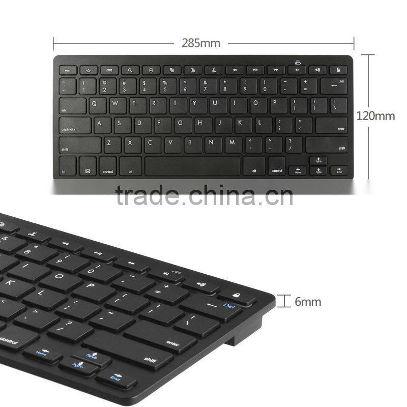 scissor feet black ultra slim wireless bluetooth keyboard for ipad/ipad mini/ipad air