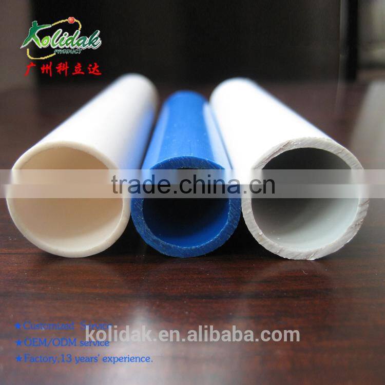 Colorful rigid PVC plastic pipe extrusions