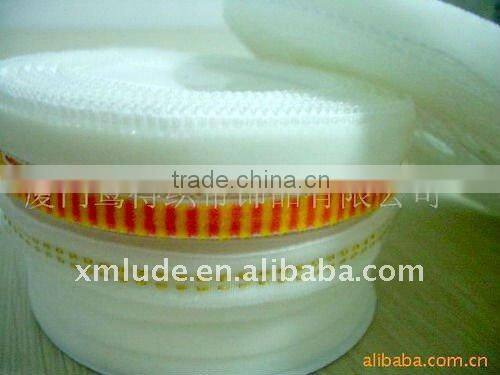 double ruffle organza with elastic velvet ribbon