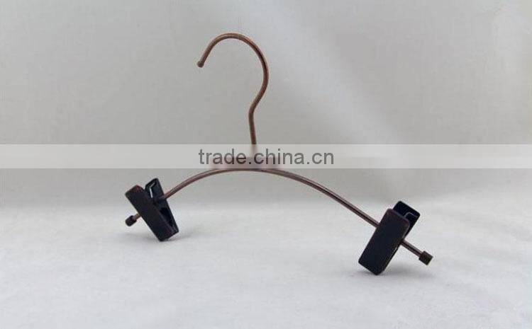 Creative Copper Metal Clips hanger for Pants, Wire Skirt Hanger