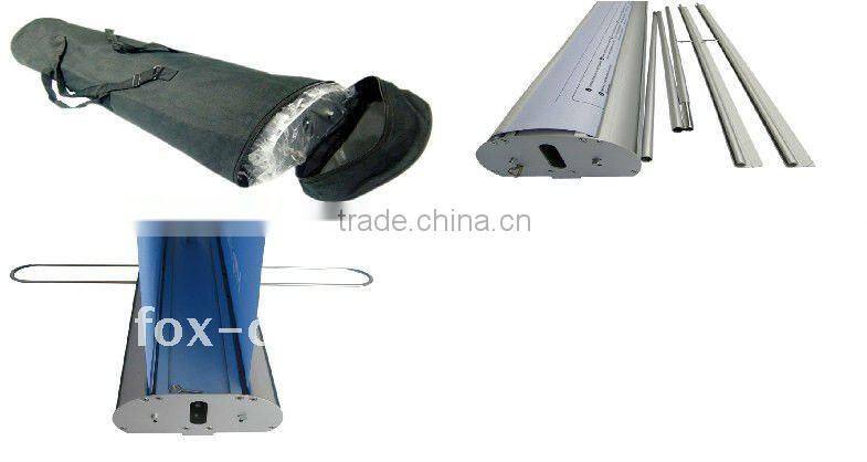 Roller banner with two-side