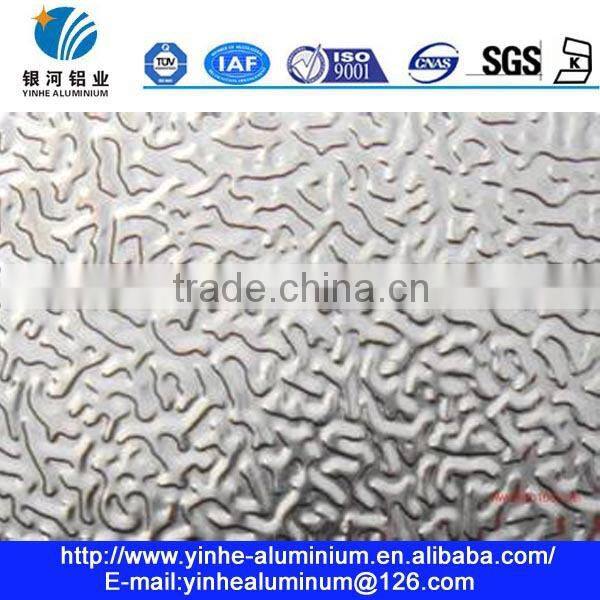 8006 H22 anodized embossed stucco aluminum plate for heat insulation materials