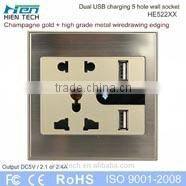 Best selling usb socket wall switches and sockets with 4 usb port
