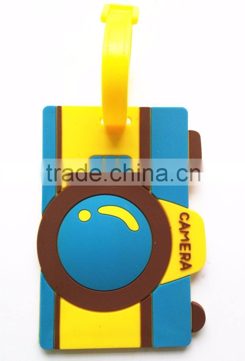 Wholesale Manufacture Custom Airplane Shaped Bag Tag Soft PVC Rubber Luggage Tag