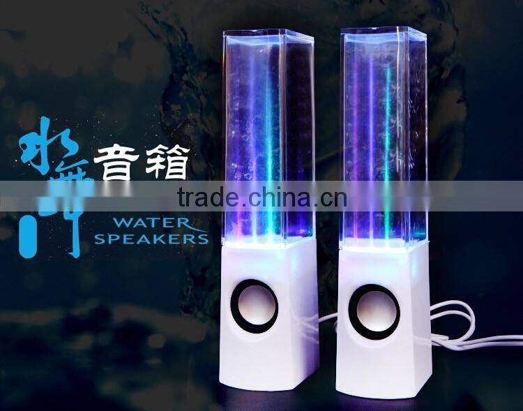 2016 new products crystal clear for led dancing water speaker