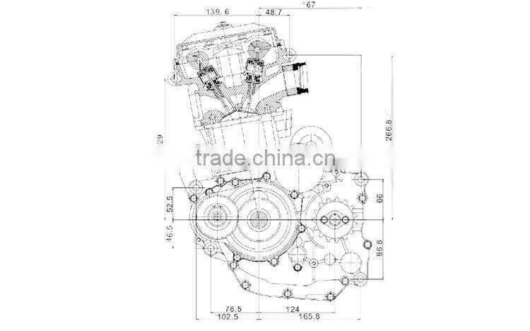 Good performance water- cooling motorcycle engine for sale