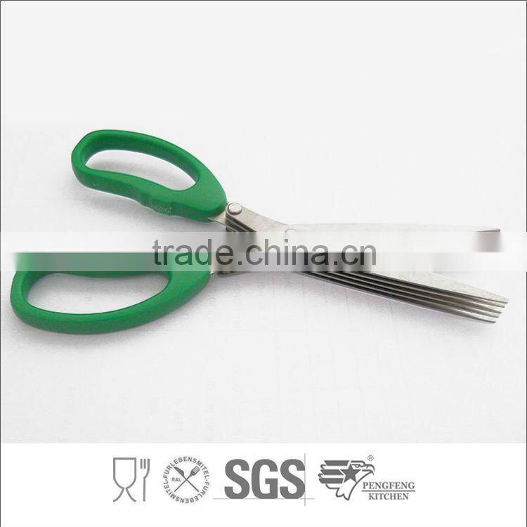 2014 High Quality 7 Blade Multi-Blade Kitchen Sisscors,Herb Sissors