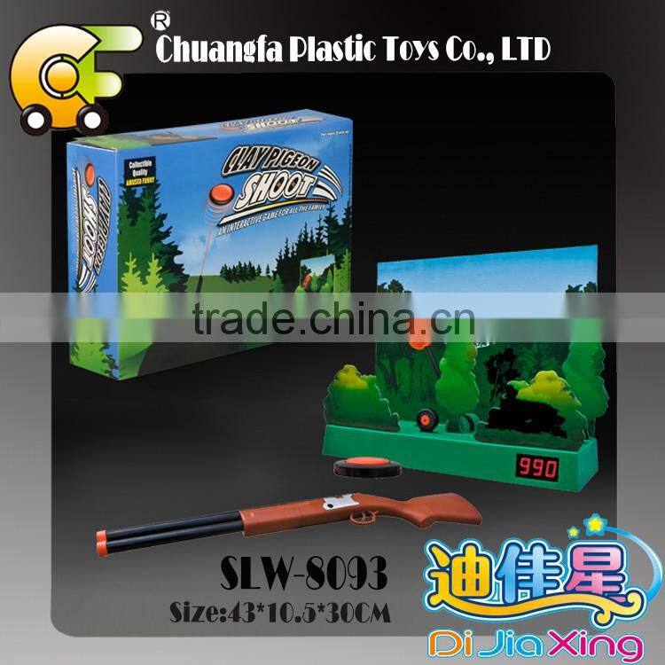 2016 hot Electric toys- indoor target game shooting gun set