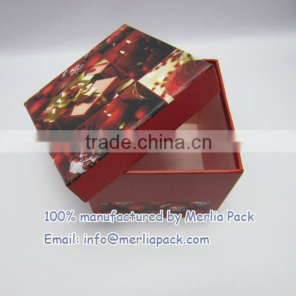 2016 Square Storage Cardboard Box Christmas Candles Home Decoration Boxes