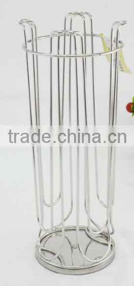 Customized wall mounted Stainless Steel Coffee Capsule Holder 24 pod storage