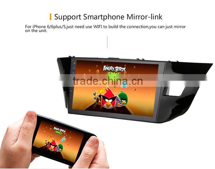 10.2 inch High Definition Digital Capacitive Screen car radio dvd with GPS mirror