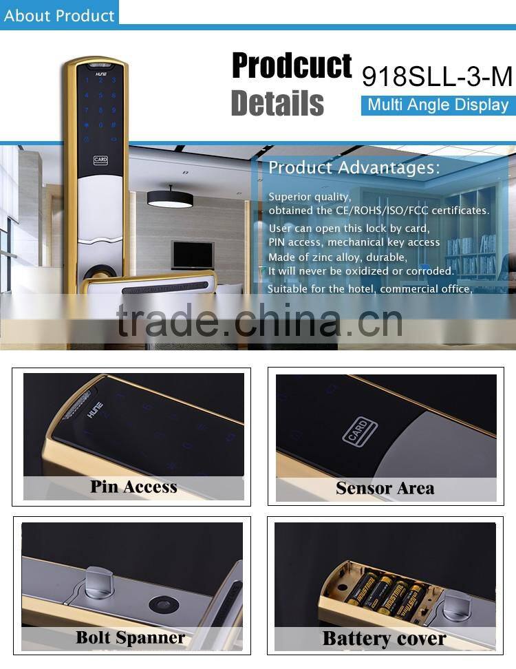 keyless digital swipe card code lock with access control system