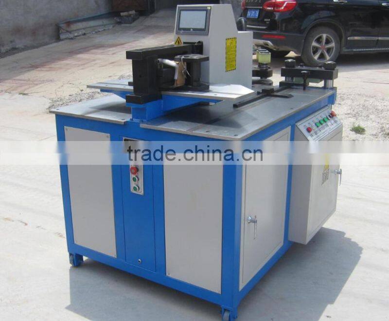 SIMENS/panasonic PLC cnc hydraulic busbar cutting punching bending machine