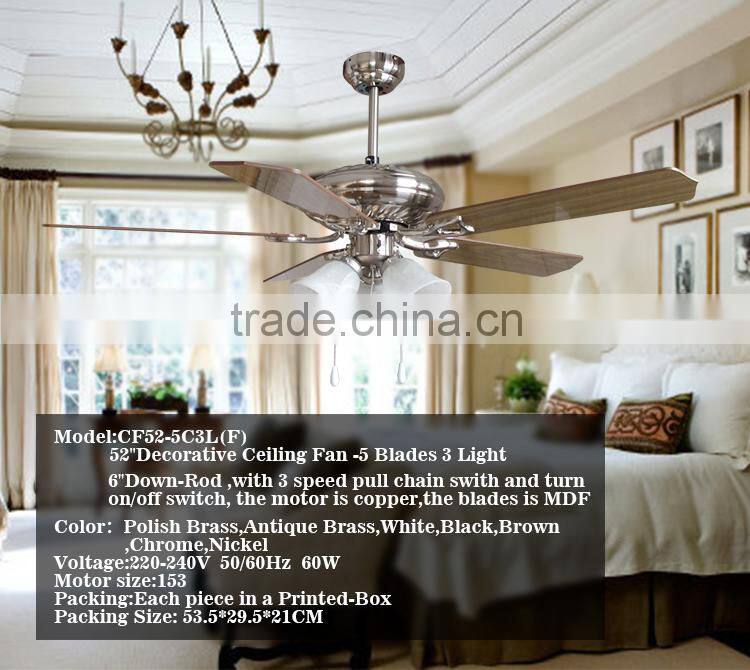 China Ce Certification 240V Ceiling Fan