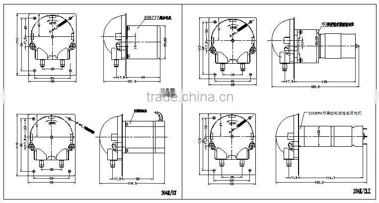 JIHPUMP OEM peristaltic pump with easy install panel of flow rate 750ml/min
