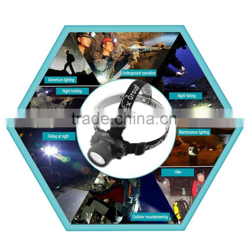 Fordex Group 7 LED Headlamp Headlight, Water Resistant , Head Safety Lamp, Flash Light For Cycling, Climbing, Mountain Biking