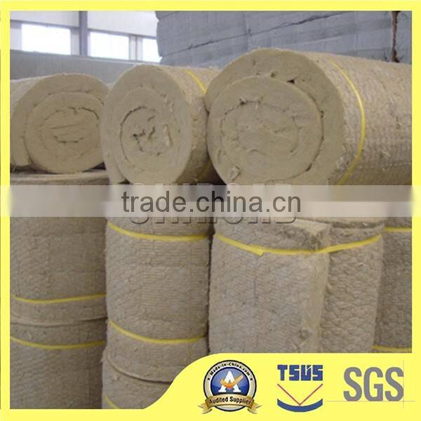 Fireproof Mineral Wool Blanket / Roll / Felt / Tape Insulation with Wire Mesh