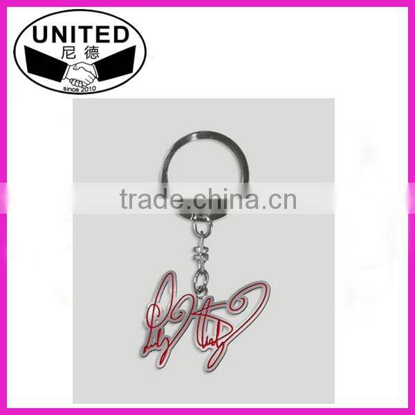 2015 Cheapest keychain,supermarket coins key chain,custom coin keyring