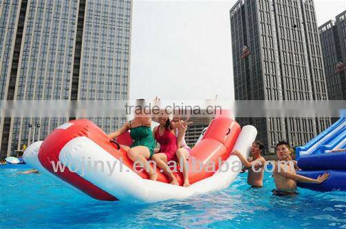 Inflatable obstacle water game floating products
