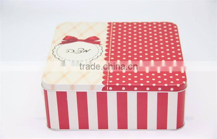 big square metal clothes packing tin box christmas gift