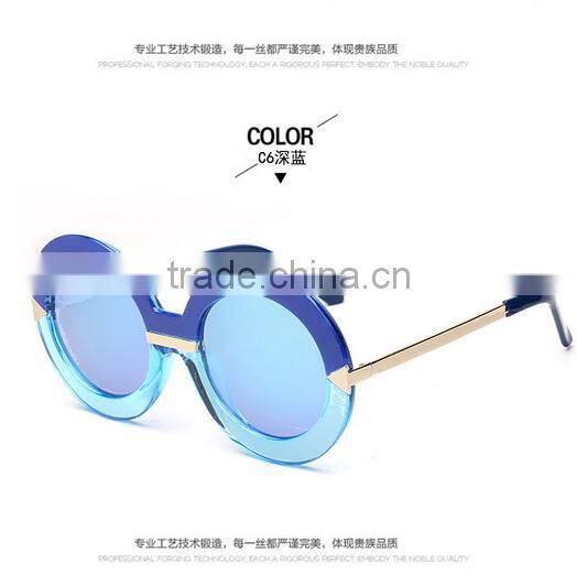 2016 new retro-reflective block sunglasses