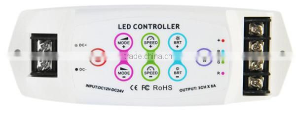 Bincolor touch panel and RF remote control rgb led strip 12v controller