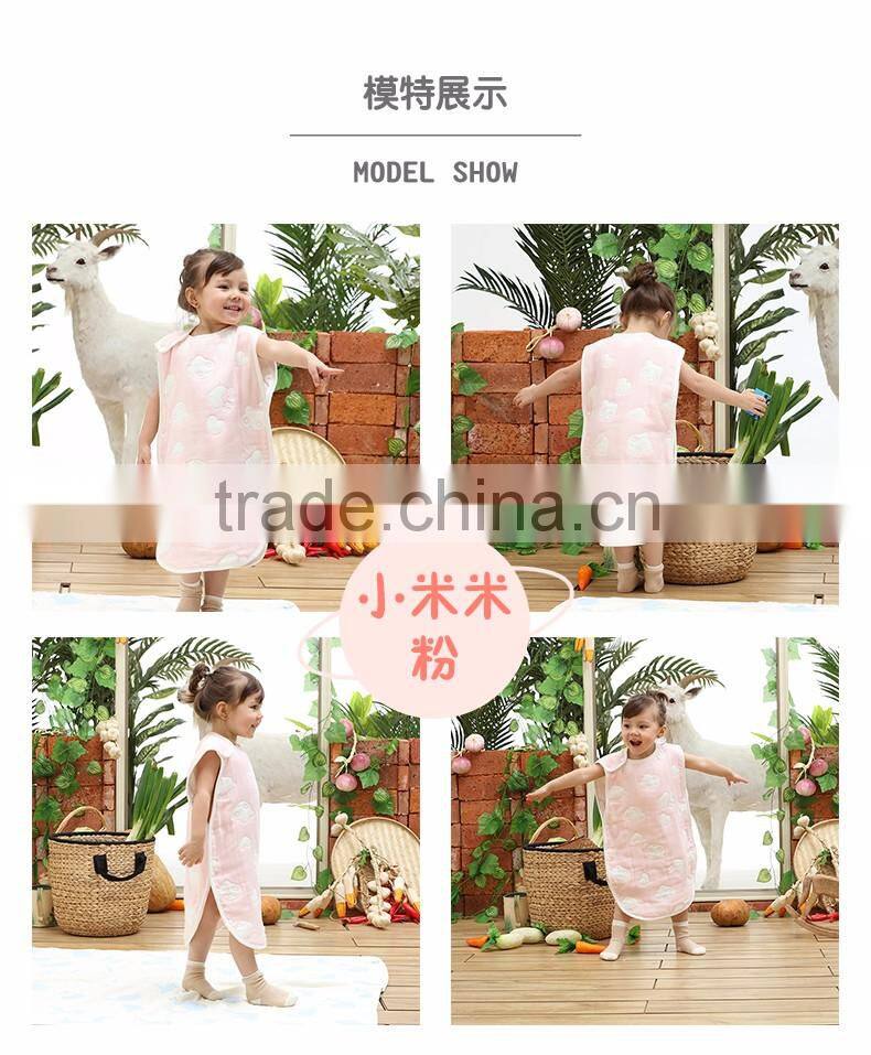 New Arrival Gauze Cotton Kids Cute Sleeping Bag