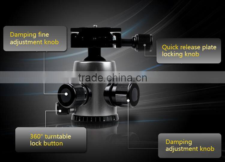 New updated HPUSN professional photography carbon fiber video tripod with travel 8cm steel nails buy 1 get 3