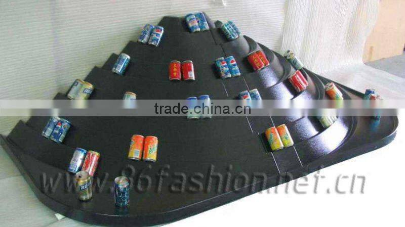 Plastic display supermarket shelf