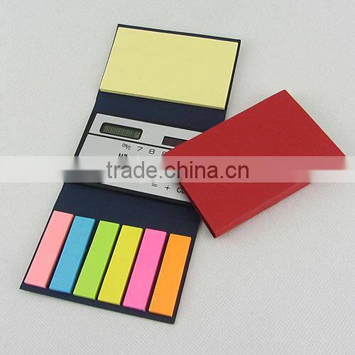 Colorful and Neon Sticky Notepad Set with Calculator