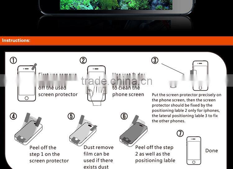 iTop 3H high clear anti-shock mobile phone screen protector for LG G pro 2