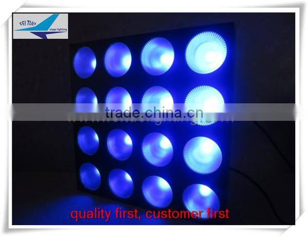 16* 30w rgb 4-head blinder light cob blinder dmx led light