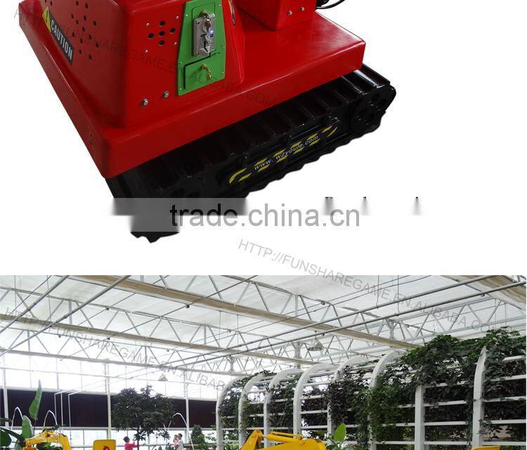 Funshare kids ride on toy excavator amusement children excavator game machine for children